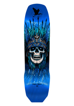 Andy Anderson Heron Skull blue-foil Vorderansicht