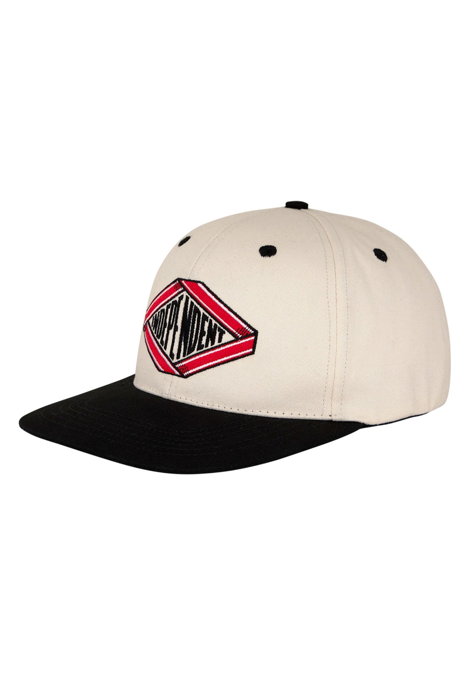 Scroll 2 5-Panel Mid Unstrucutred Snapback natural-black Vorderansicht