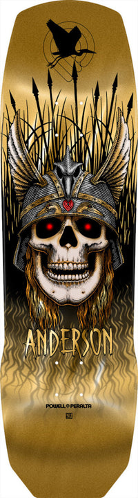 Andy Anderson Heron Skull gold-foil Vorderansicht