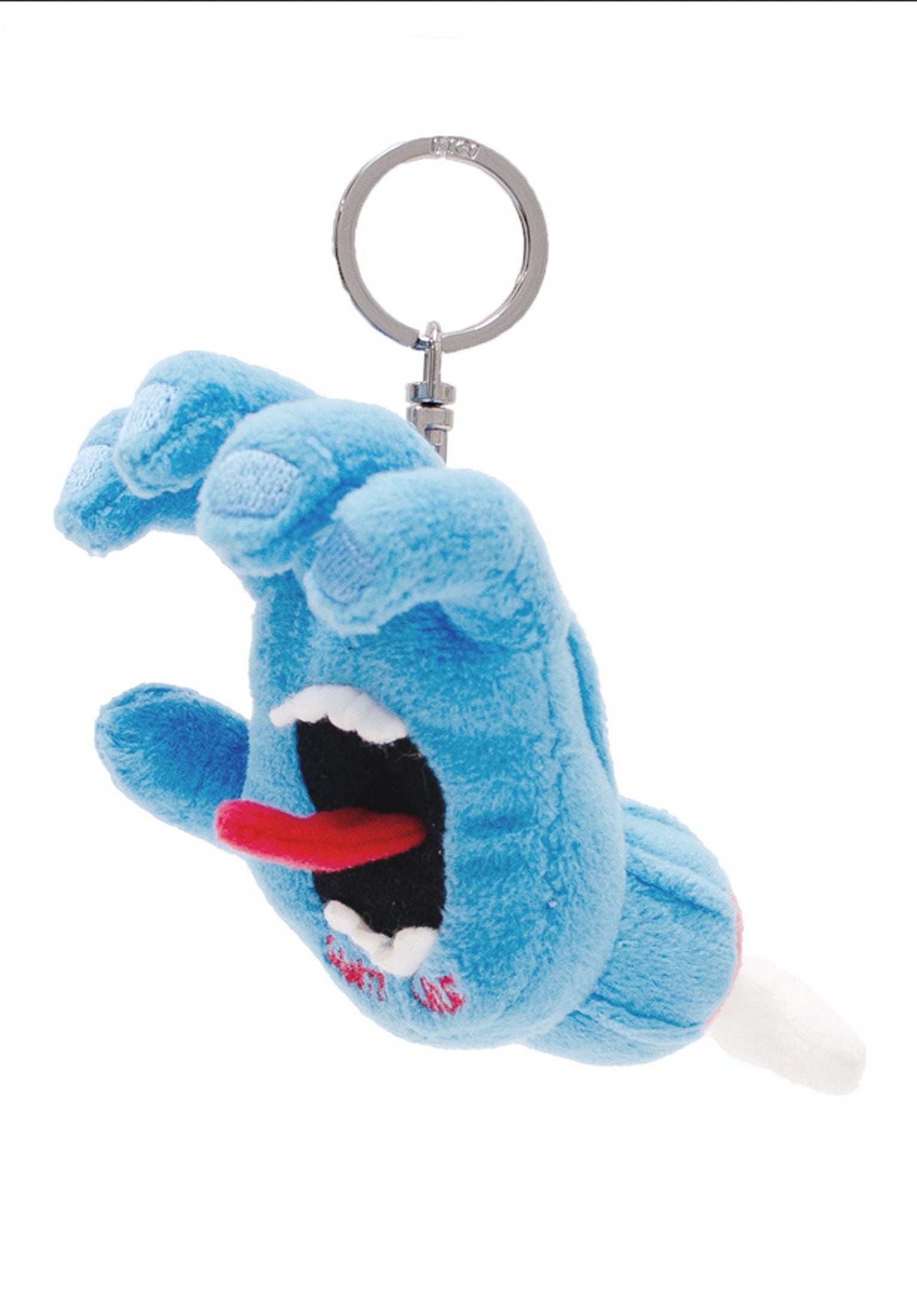 Screaming Hand Keychain Key Plush blue Vorderansicht