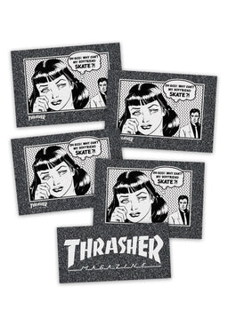 Thrasher Boyfriend Grip Strips 5-Bag black Vorderansicht