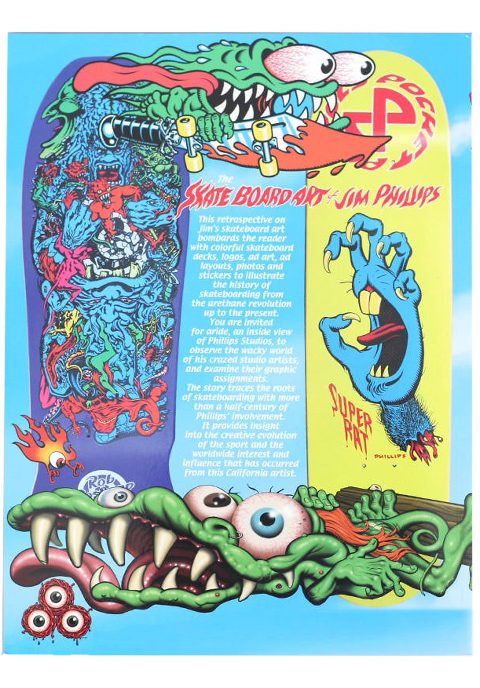 The Skateboard Art Of Jim Phillips Softcover no color Rueckenansicht