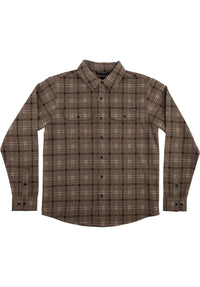 Belmont Flannel Top brown-black Vorderansicht