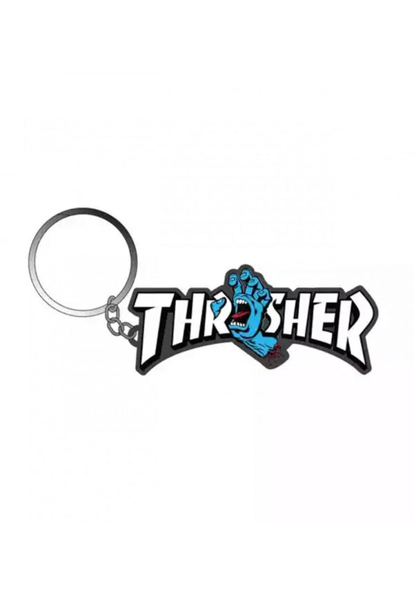 Thrasher Screaming Logo Keychain Vorderansicht