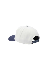 Wreath High Profile Snapback white-navy Rueckenansicht