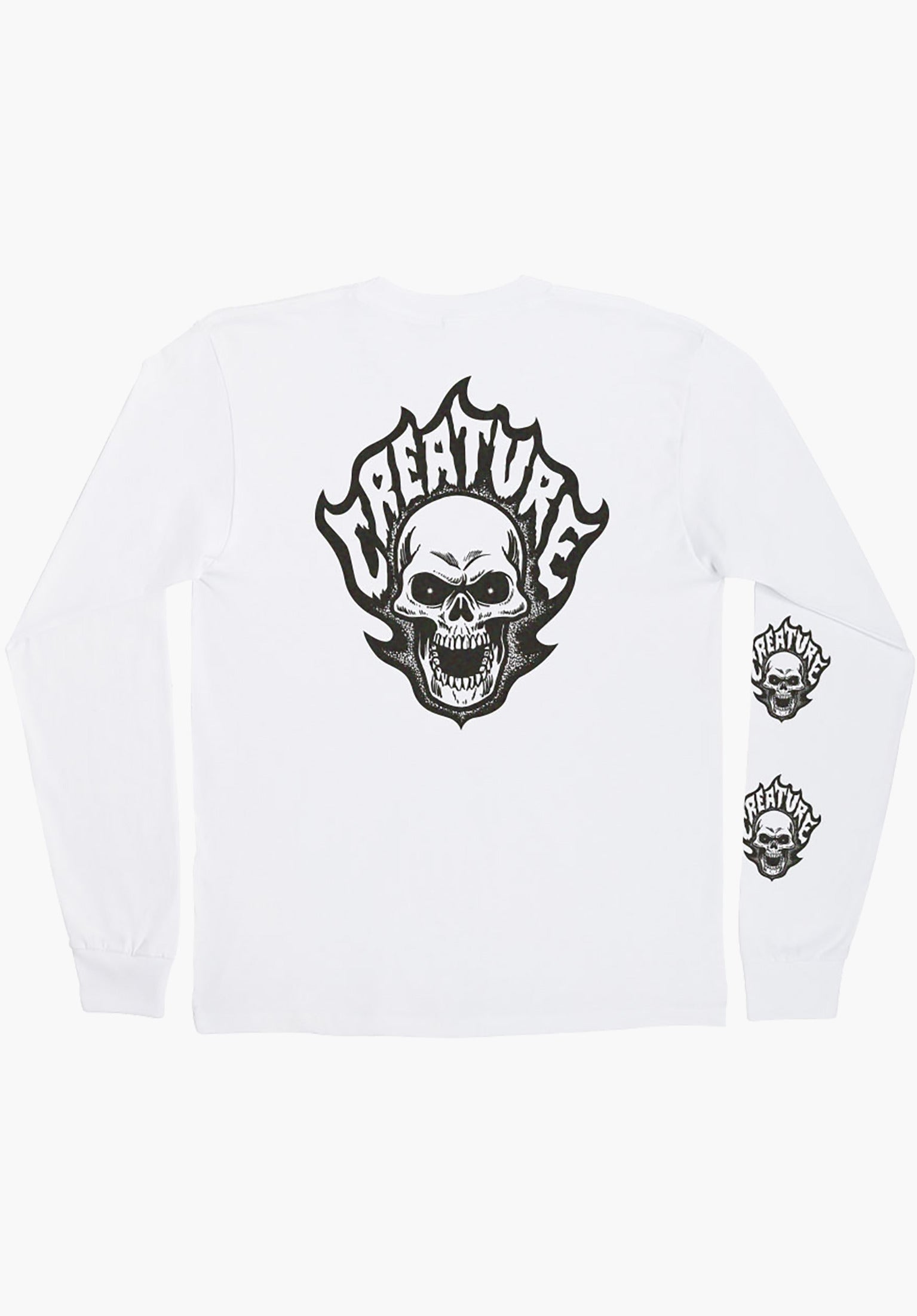 Bonehead Flame white Rueckenansicht