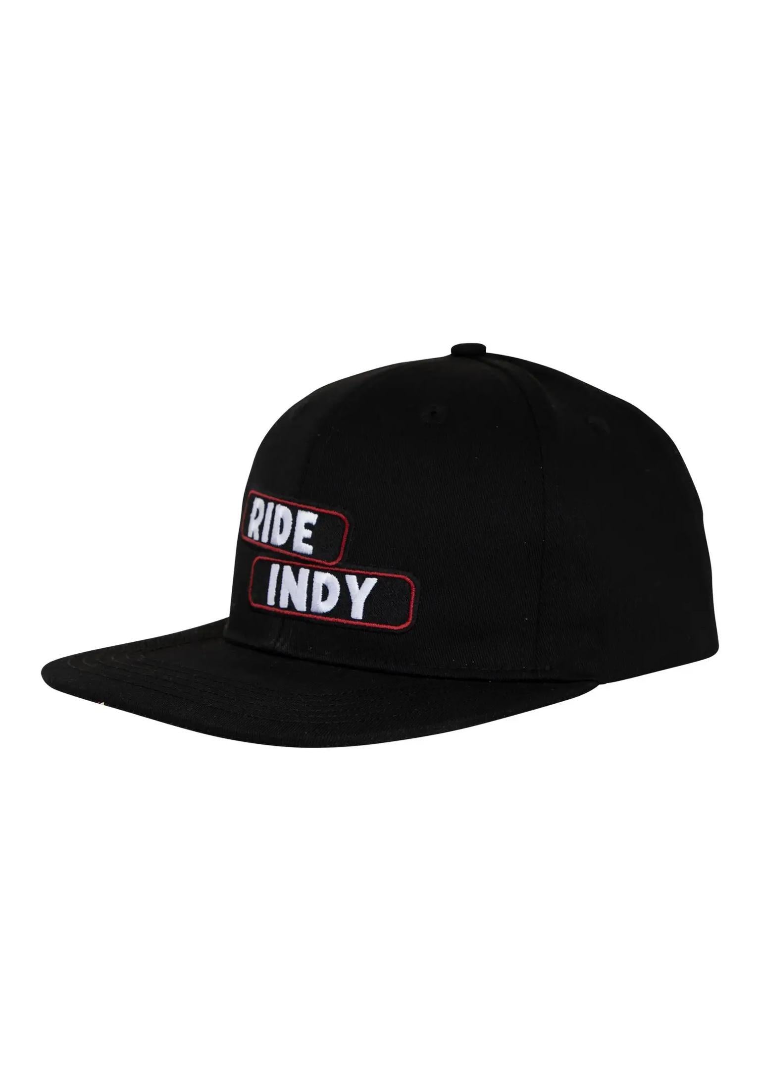 Sticker Slap 6-Panel Unstructured Mid Snapback black Vorderansicht