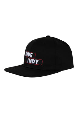 Sticker Slap 6-Panel Unstructured Mid Snapback black Vorderansicht