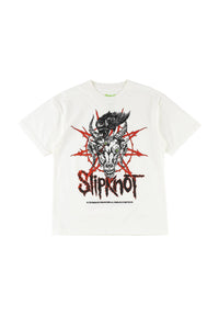 x Slipknot Spit It Out Boxy Garment-Dyed white Vorderansicht