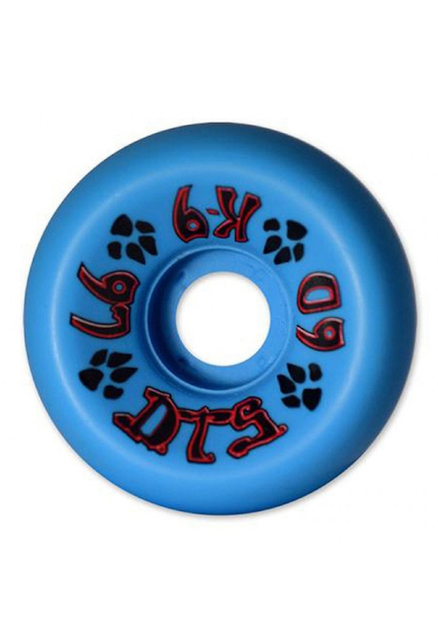 K-9 80's Wheels 97a neon-blue Vorderansicht