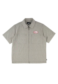 Garage Printed Oxford black-grey Vorderansicht