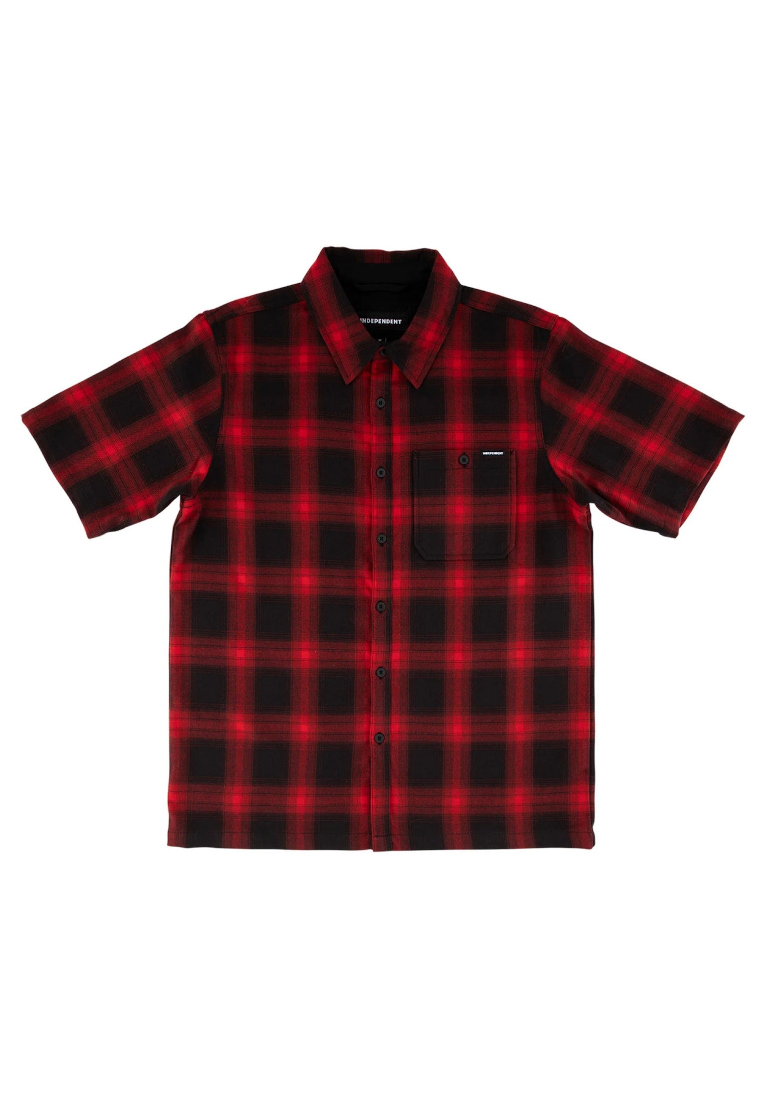 Belmont Flannel Top black-red Vorderansicht