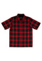 Belmont Flannel Top black-red Vorderansicht