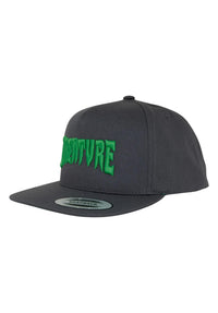 Mono Logo 5-Panel Structured Snapback darkgrey Vorderansicht
