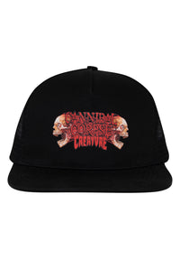 x Cannibal Corpse 5-Panel Structured Mesh Snapback black Vorderansicht