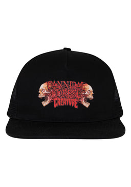 x Cannibal Corpse 5-Panel Structured Mesh Snapback black Vorderansicht