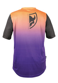 Waft Jersey purple orange Rueckenansicht