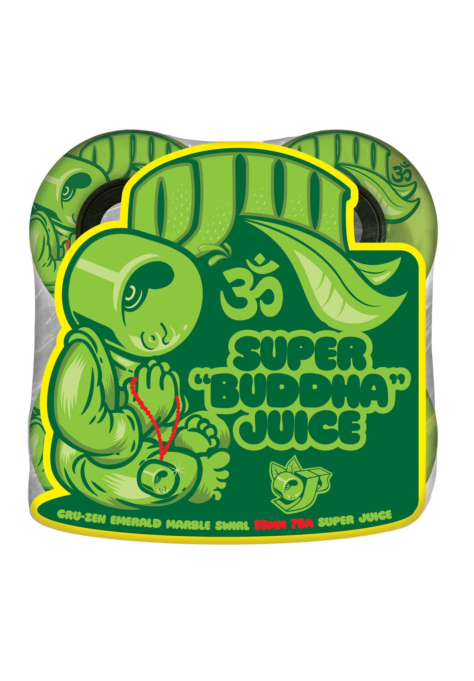 Cru-Zen Super Juice Swirl 78A emerald marble Rueckenansicht