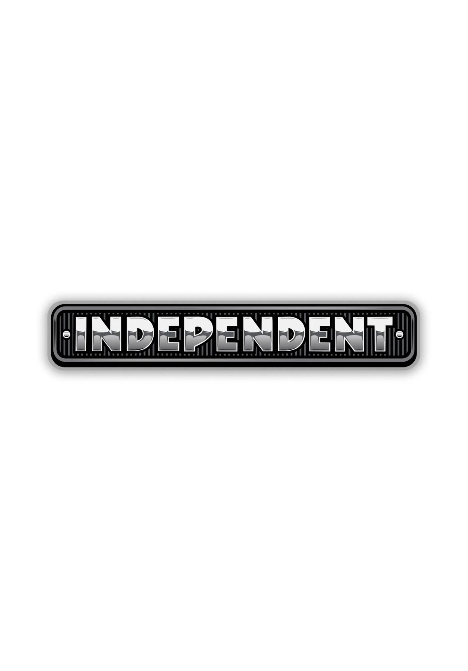 Chrome Bar Vinyl Sticker clear Vorderansicht