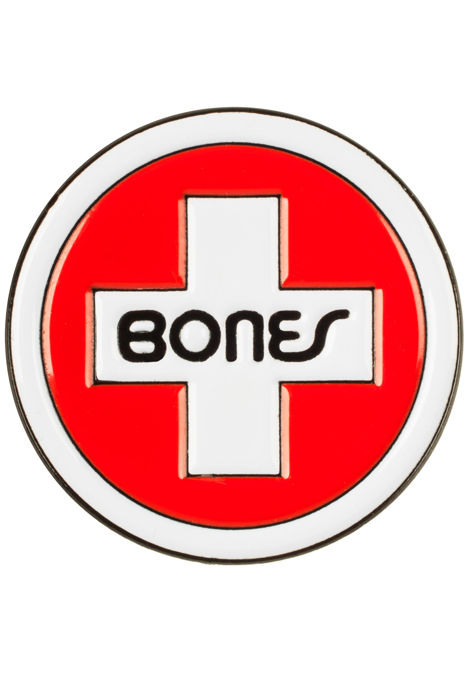 Swiss Circle Lapel Pin white Vorderansicht