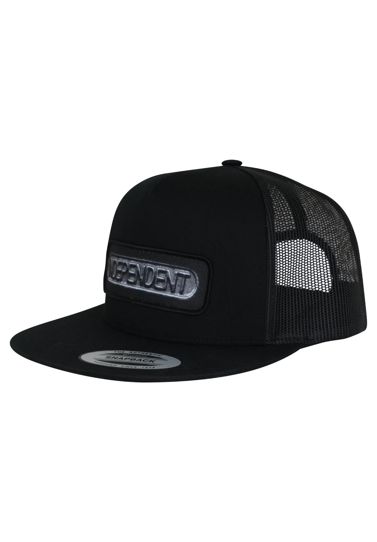 Sand Cast 5-Panel Mesh Structured High Snapback black Vorderansicht