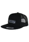 Sand Cast 5-Panel Mesh Structured High Snapback black Vorderansicht