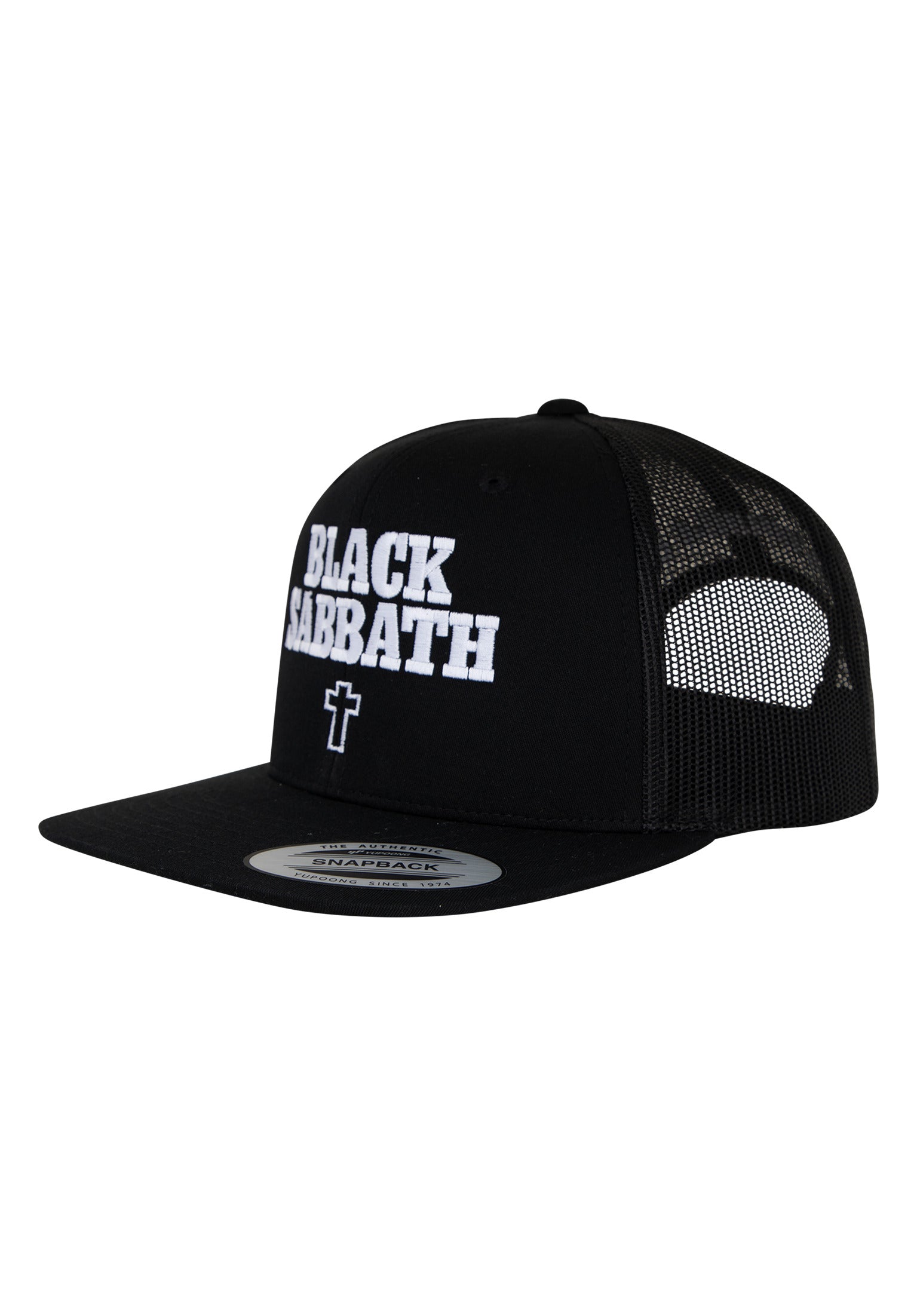 x Black Sabbath Snapback Structured 6-Panel Mesh black Vorderansicht