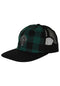 Bonehead Flame Wash Mesh Trucker Unstructrured Sna green flannel Vorderansicht