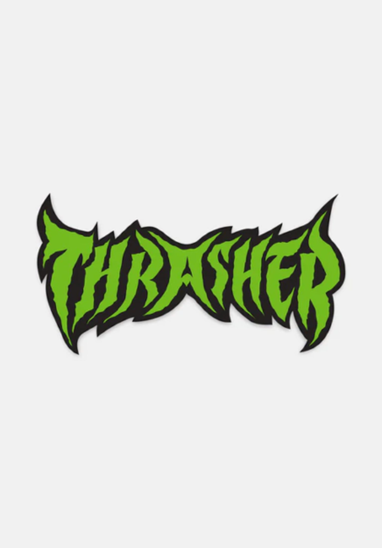 Metal Sticker black-green Vorderansicht