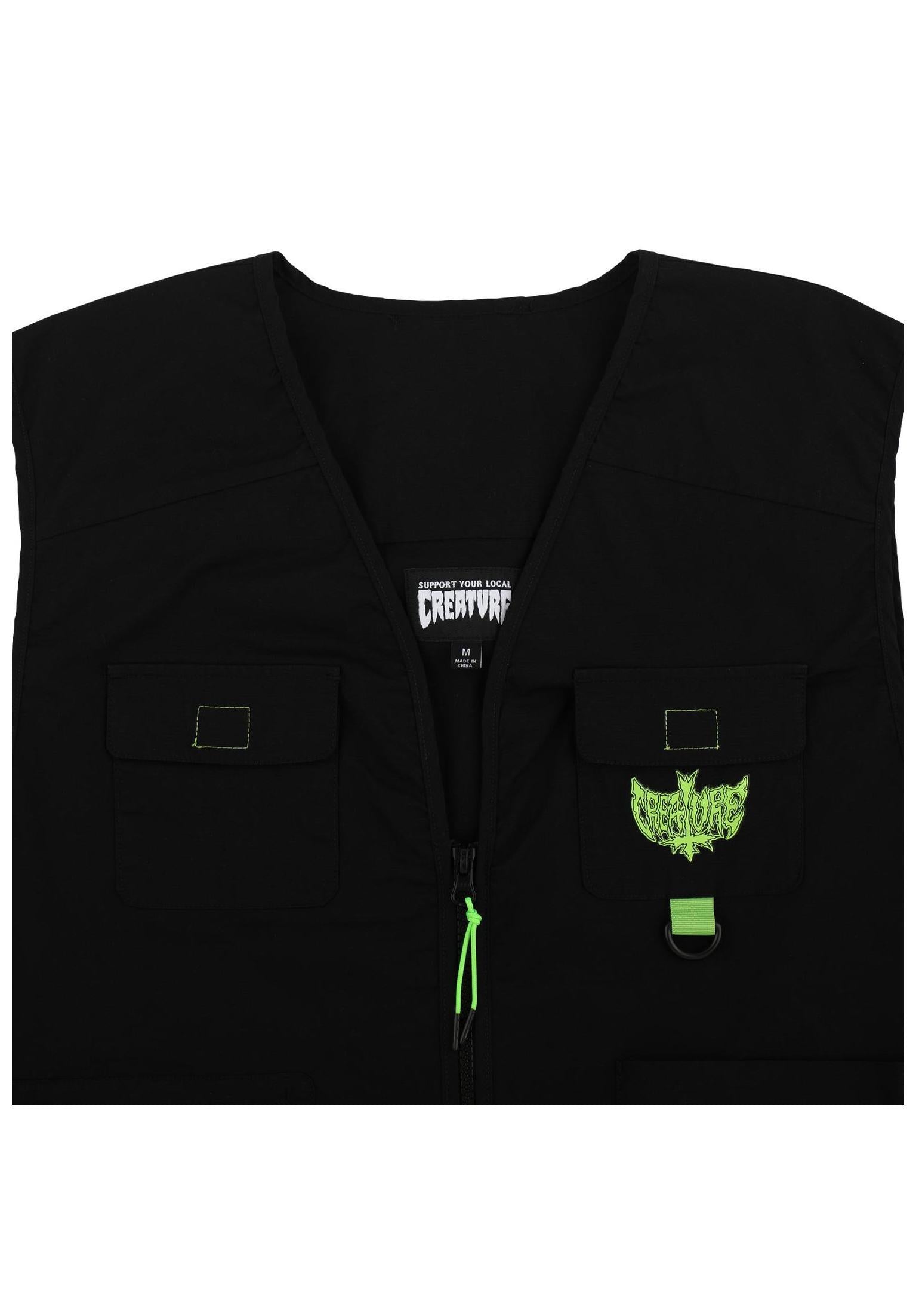 Gravette Cut and Tie Utility black Closeup2