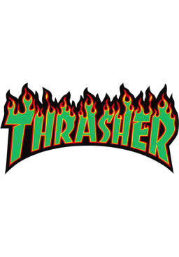 Flame Sticker Large rasta Vorderansicht