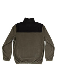 BTG Fleece Jacket army-black Rueckenansicht