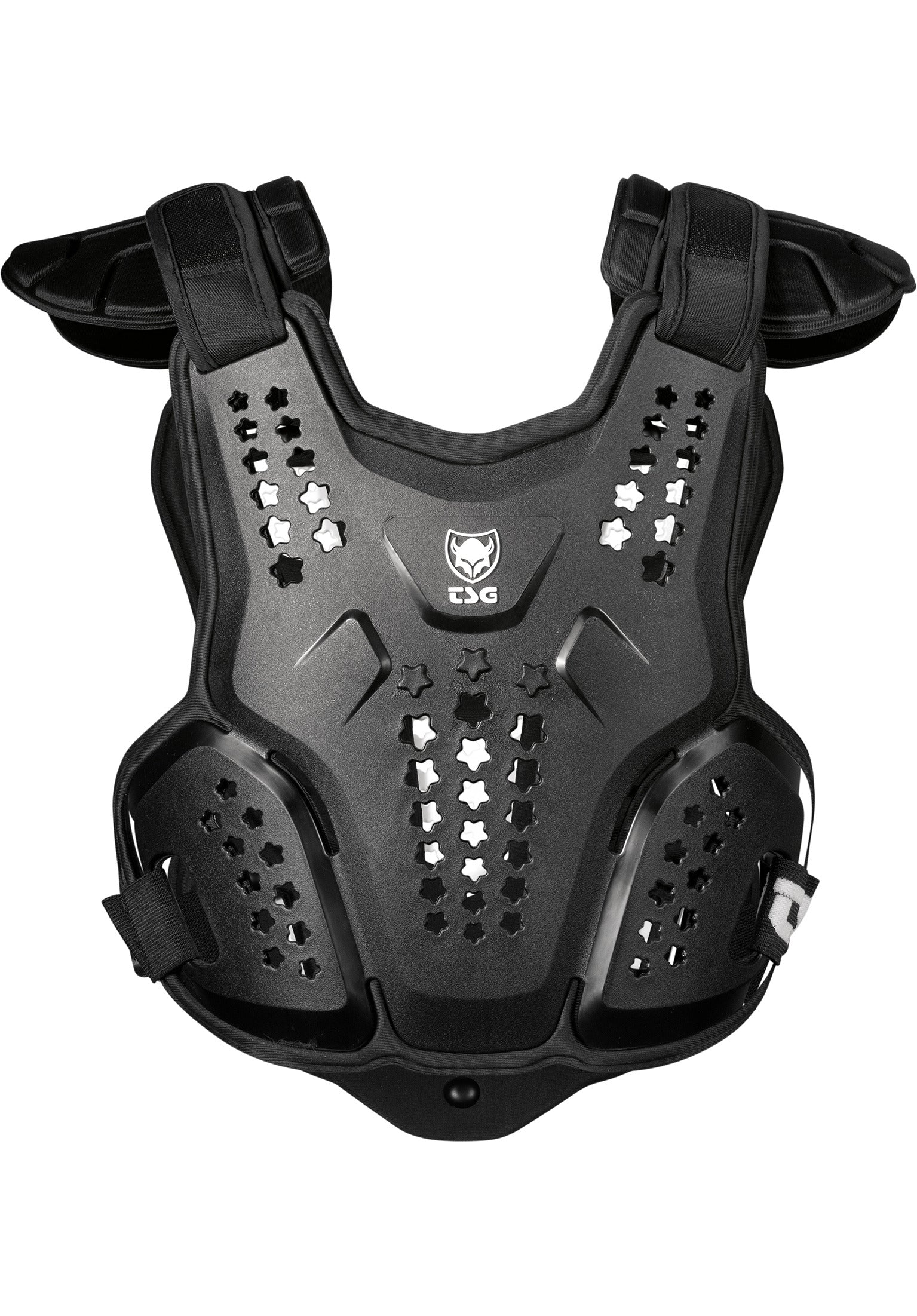Chest Guard Youth black Rueckenansicht