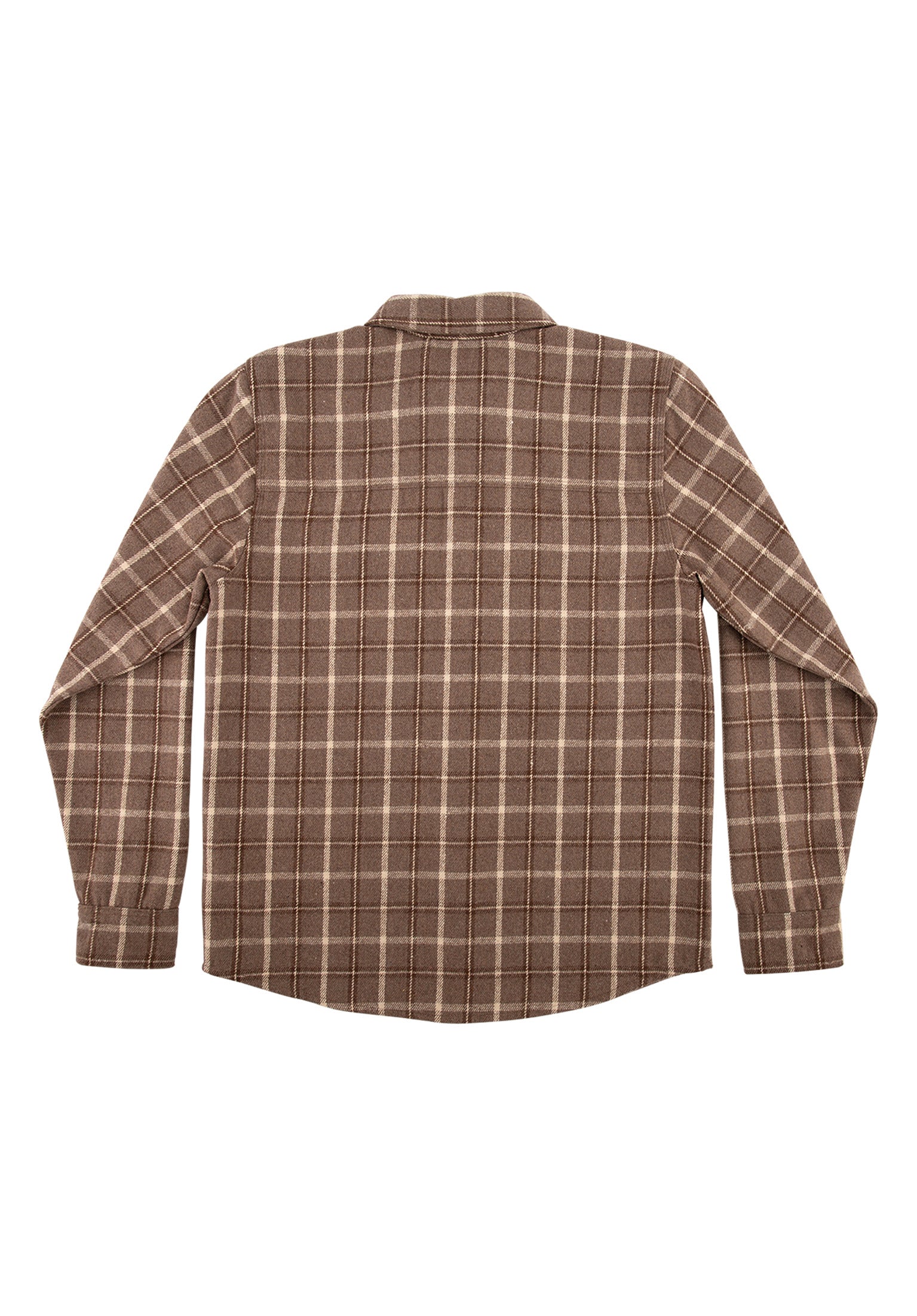 Belmont Flannel Top brown-tan Rueckenansicht