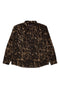 Long Sleeve Button Down brown leopard camo Vorderansicht