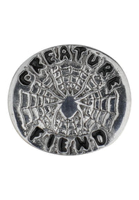Web Ring in Size 10 silver Vorderansicht