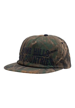 Bomb Hills 5-Panel Logo Snapback camo Vorderansicht