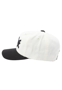 Ronnie Snapback Low white-black Closeup1