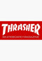 Skate Mag Medium Sticker 2-1/2 x 6 red Vorderansicht