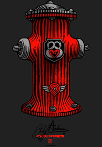 Andy Anderson Hydrant Sticker clear Vorderansicht