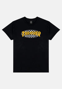 Checkered Oval black Vorderansicht