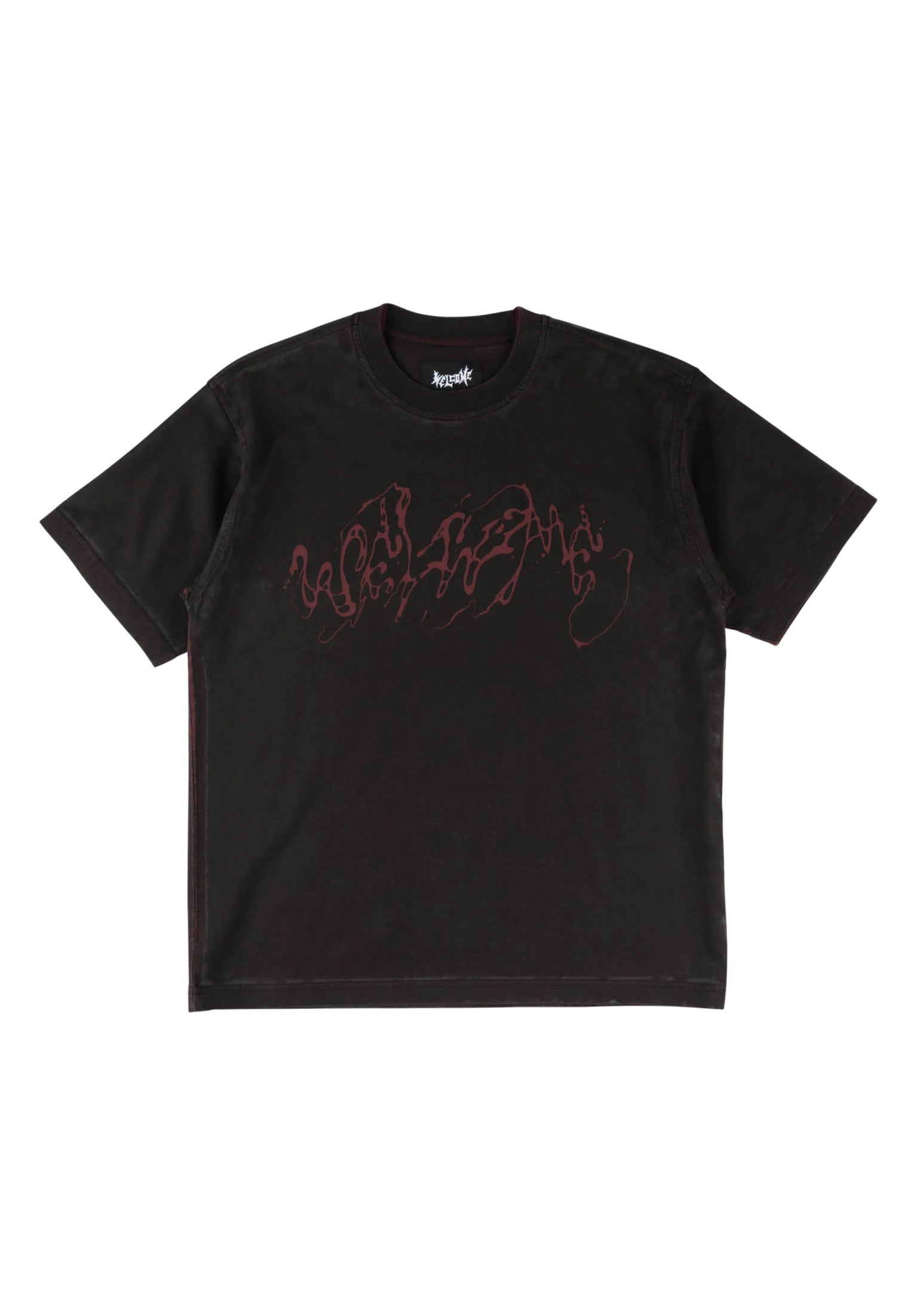 Weep Overprint Knit blackplum Vorderansicht