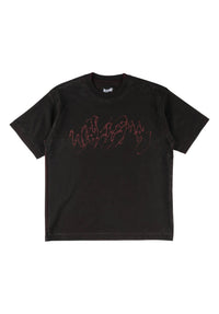 Weep Overprint Knit blackplum Vorderansicht