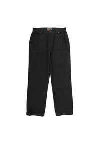 Built To Grind Double Knee washedblack-denim Vorderansicht