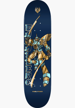 Flight Pro Shape 244 K20 Steve Caballero Gundam blue/gold-foil Vorderansicht