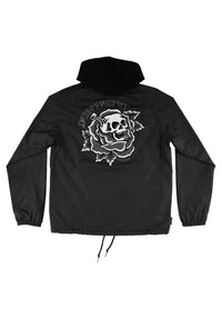 Dressen Skull Rose black Rueckenansicht