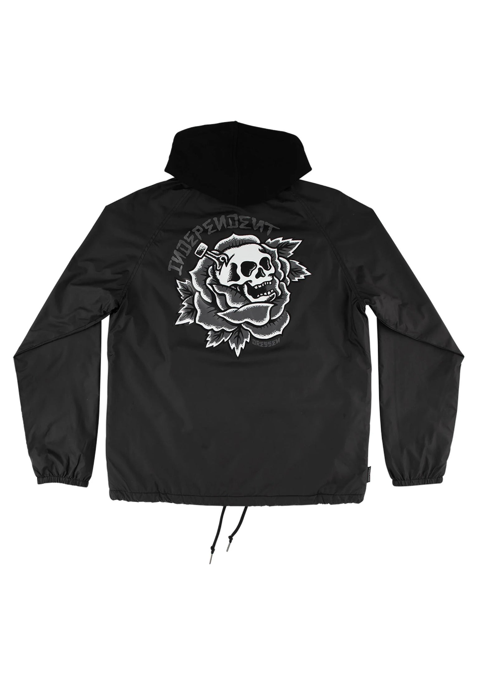 Dressen Skull Rose black Rueckenansicht