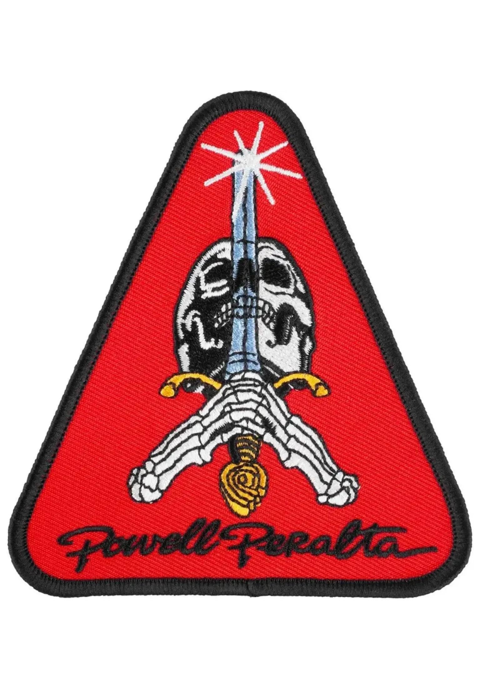 Skull & Sword '2' 3,5 Patch red Vorderansicht