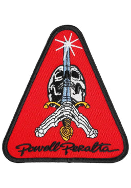 Skull & Sword '2' 3,5 Patch red Vorderansicht