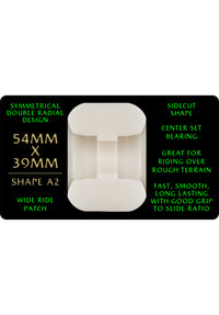 Dragons 88A A2 Symmetrical Wide Ride offwhite Rueckenansicht